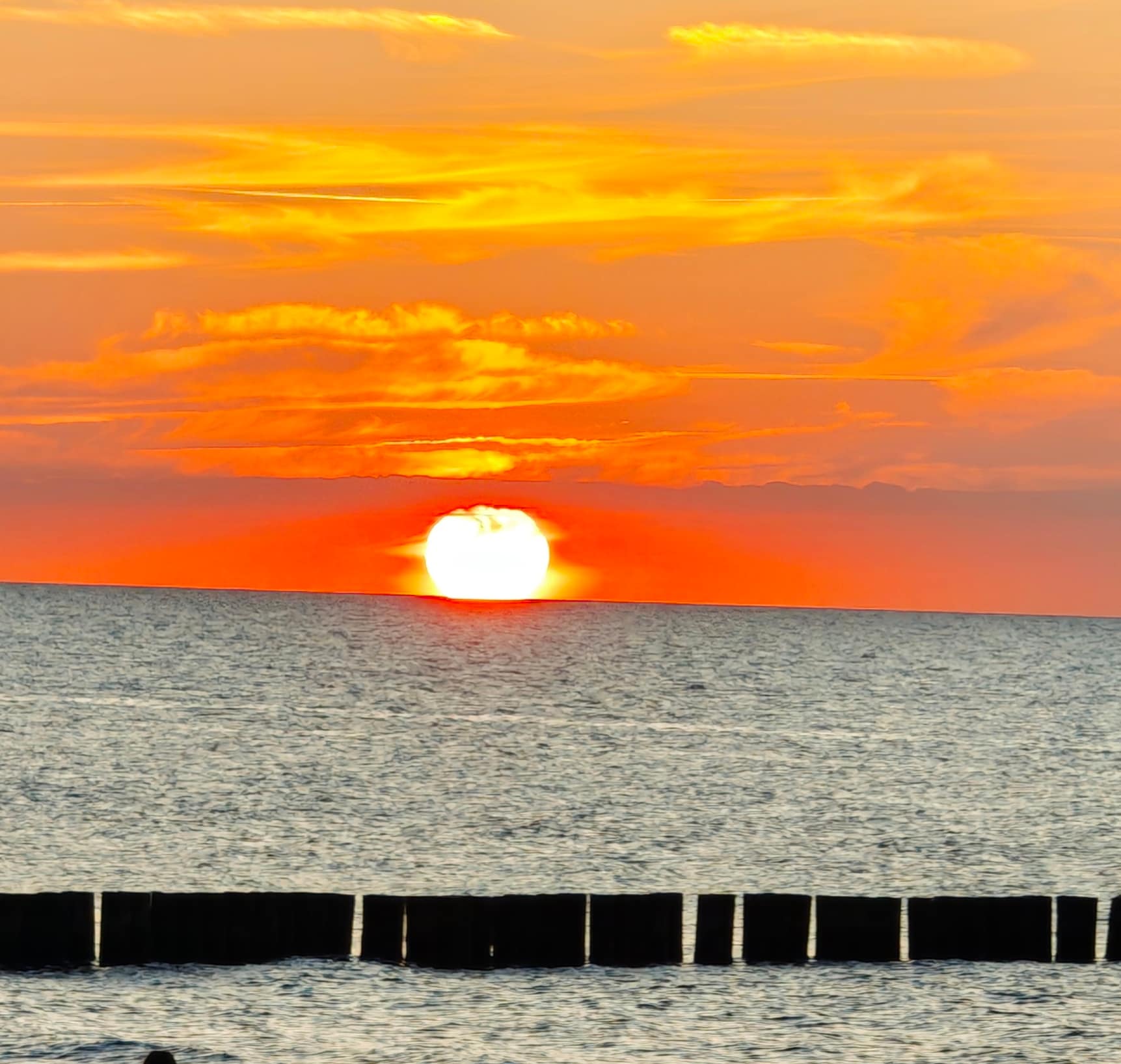 Sonnenuntergang in der Umgebung von Wrzosowo