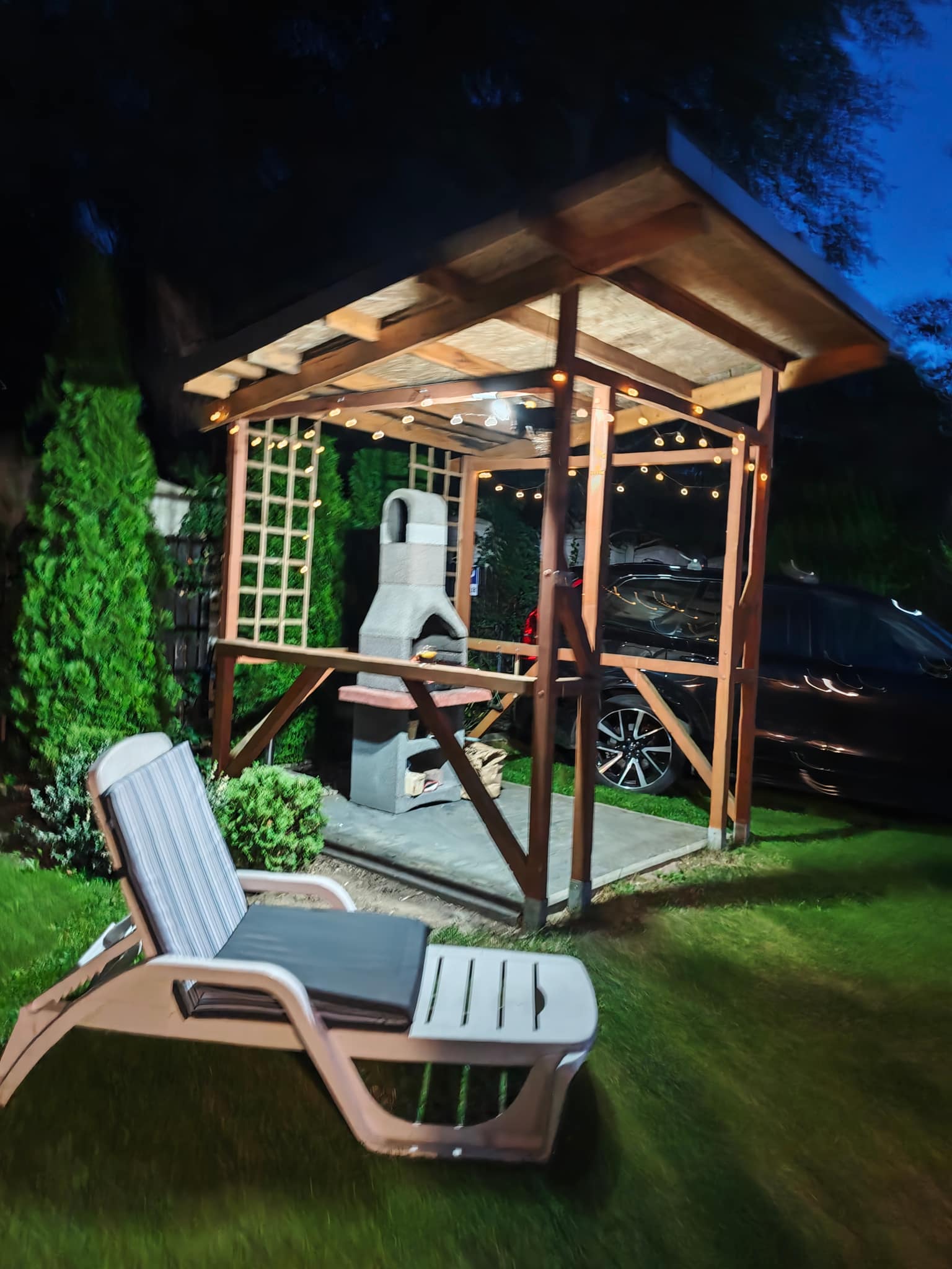 Grillplatz am Abend